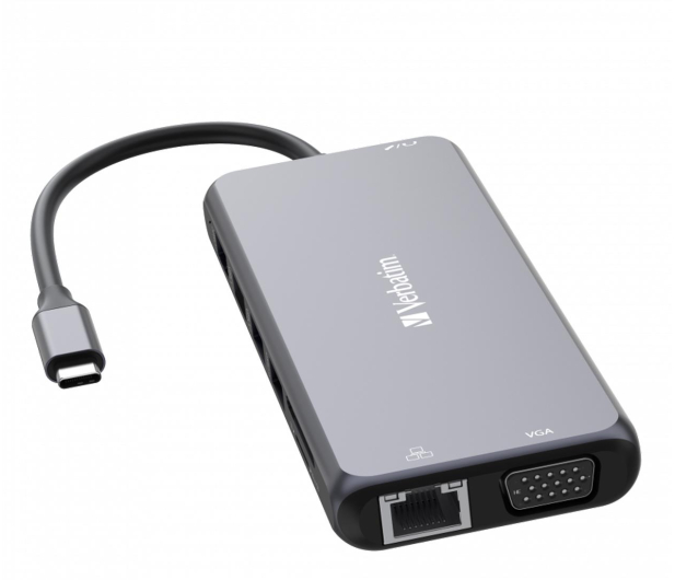 Verbatim USB-C - 3xUSB 3.2, USB-C PD, 2xHDMI, VGA, RJ45, Audio, SD - 1236407 - zdjęcie 3